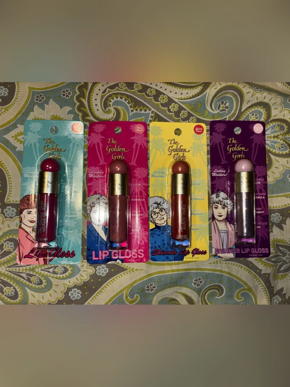 Bundle of The Golden Girls Lip Gloss - Multi Pink/Red/Bronze Shades
